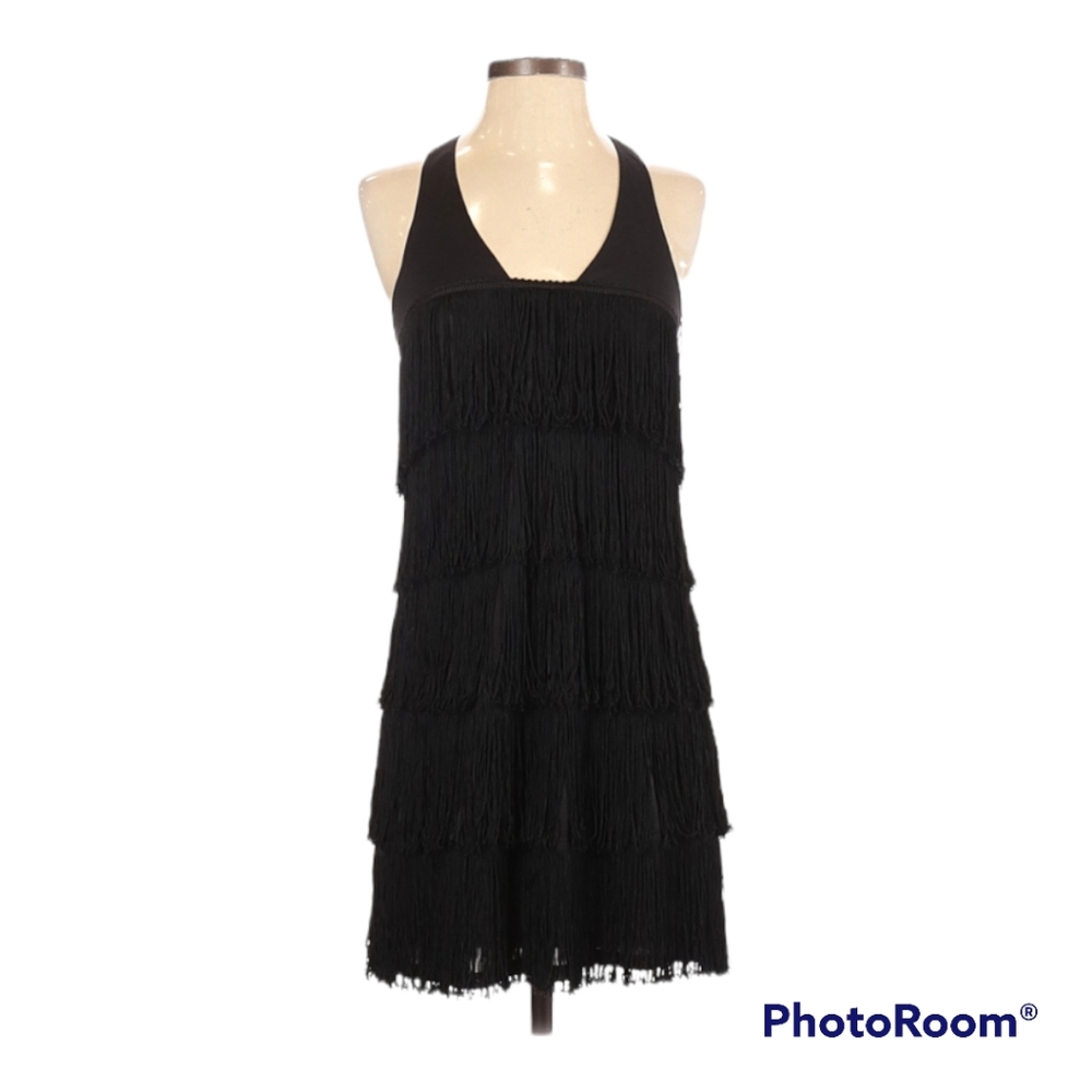 Alexia Admor fun and flirty black fringe flapper inspired mini dress!